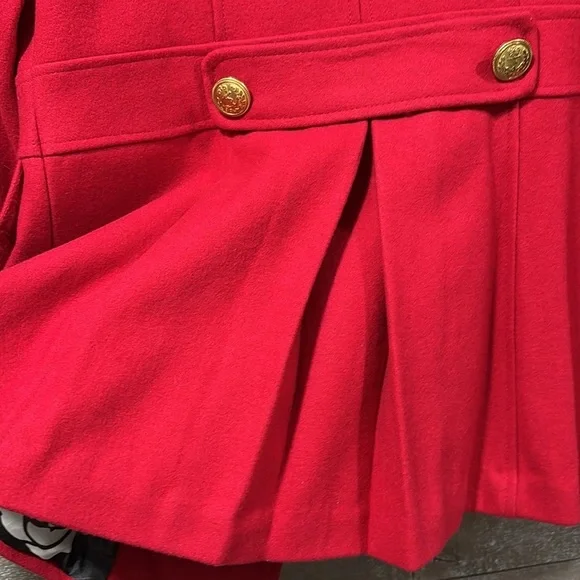 Green Envy red wool peacoat size L Medium - Picture 11 of 13